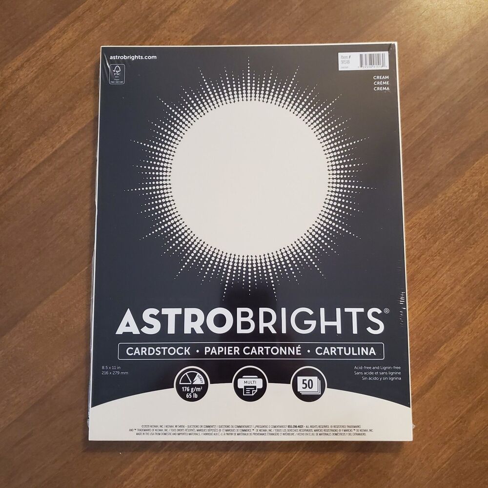 Astrobrights Cream Cardstock Paper (Item #91518)